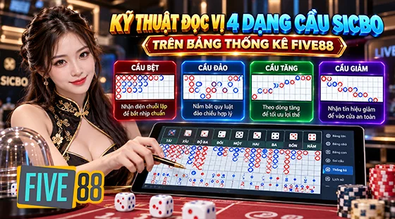 Kỹ thuật đọc vị 4 dạng cầu Sicbo